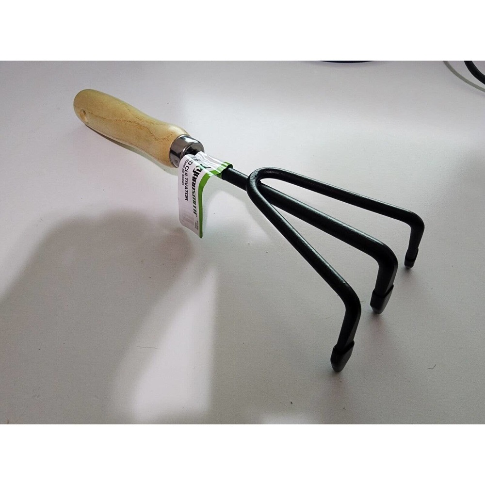 Yardsmith 6.61-in Carbon Steel Hand Tiller Garden Tool Tools Till Cultivator NEW